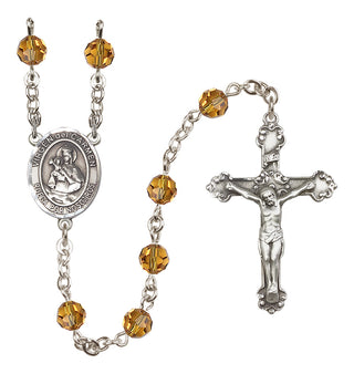 Sterling Silver 6mm Virgen del Carmen Rosary