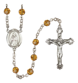Sterling Silver 6mm Saint Samuel  Engraved Catholic Rosaries