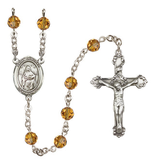 Sterling Silver 6mm Saint Deborah  Engraved Catholic Rosaries