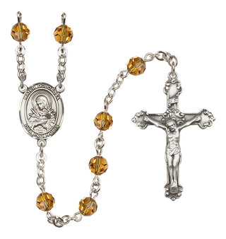 Sterling Silver 6mm Mater Dolorosa  Engraved Catholic Rosaries