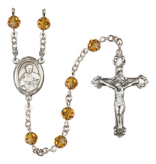 Sterling Silver 6mm Saint Pius X  Engraved Catholic Rosaries