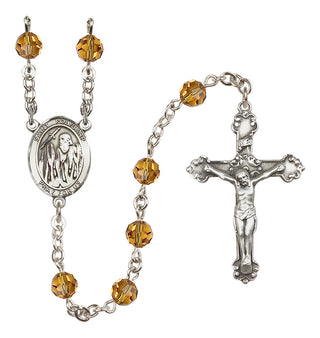 Sterling Silver 6mm Saint Polycarp of Smyrna  Engraved Catholic Rosaries