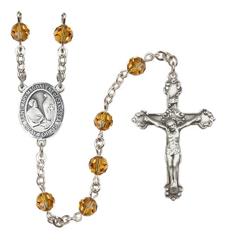Sterling Silver 6mm Saint Mary Magdalene of Canossa  Engraved Catholic Rosaries