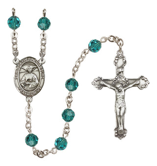 Sterling Silver 6mm Saint Catherine Laboure  Engraved Catholic Rosaries