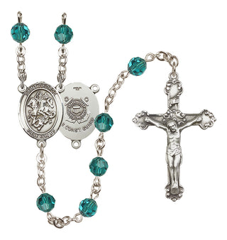 Sterling Silver 6mm Saint George / Coast Guard Rosary