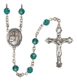 Sterling Silver 6mm San Judas  Engraved Catholic Rosaries