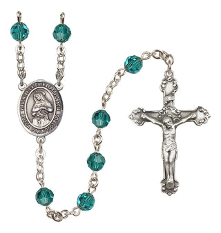 Sterling Silver 6mm Virgen de la Divina Providencia  Engraved Catholic Rosaries