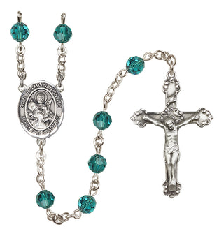 Sterling Silver 6mm San Ramon Nonato  Engraved Catholic Rosaries