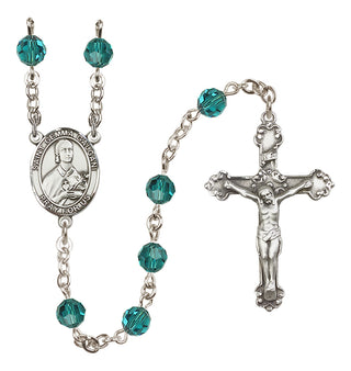 Sterling Silver 6mm Saint Gemma Galgani  Engraved Catholic Rosaries