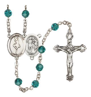 Sterling Silver 6mm Saint Sebastian/Dance Rosary