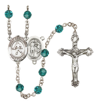 Sterling Silver 6mm Saint Sebastian/Field Hockey Rosary