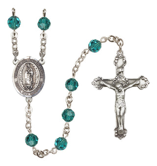 Sterling Silver 6mm Virgen de Guadalupe Rosary