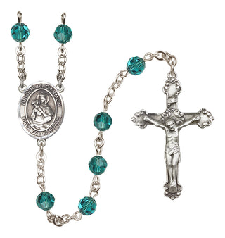 Sterling Silver 6mm Virgen del Carmen Rosary