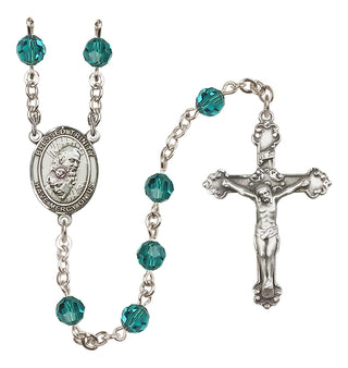 Sterling Silver 6mm Blessed Trinity  Engraved Catholic Rosaries