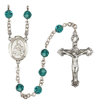 Sterling Silver 6mm Saint Angela Merici  Engraved Catholic Rosaries