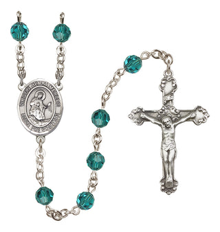 Sterling Silver 6mm Virgen de la Merced  Engraved Catholic Rosaries