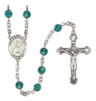 Sterling Silver 6mm Saint Frances of Rome  Engraved Catholic Rosaries