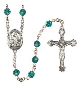 Sterling Silver 6mm Saint Bernadine of Sienna  Engraved Catholic Rosaries