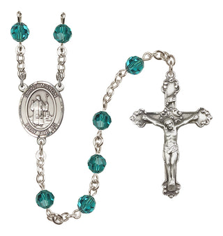 Sterling Silver 6mm Saint Maron  Engraved Catholic Rosaries
