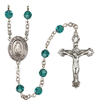 Sterling Silver 6mm Our Lady of Good Help  Engraved Catholic Rosaries