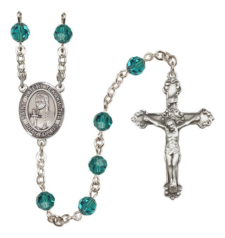 Sterling Silver 6mm Saint Kateri Tekakwitha  Engraved Catholic Rosaries