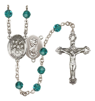 Sterling Silver 6mm Saint Christopher / Choir Rosary