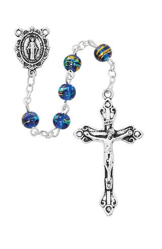 Color Wood Rosary Boxed