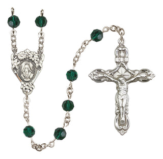 Sterling Silver 6mm Miraculous Rosary