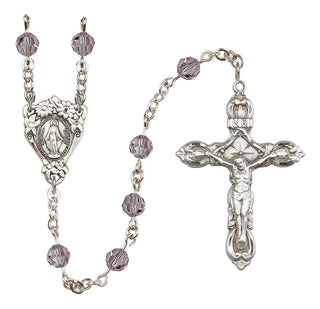 Sterling Silver 6mm Miraculous Rosary