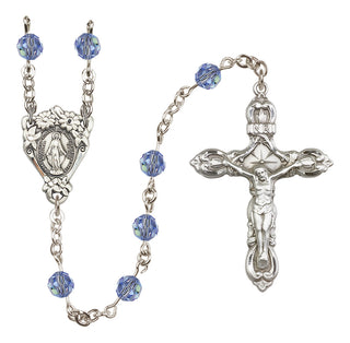 Sterling Silver 6mm Miraculous Rosary
