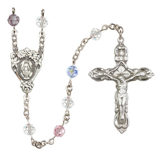 Sterling Silver 6mm Miraculous Rosary