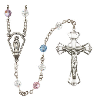 Sterling Silver 6mm Miraculous Rosary