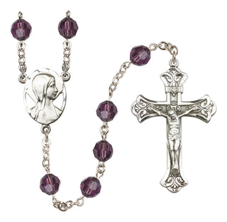 Sterling Silver 8mm Madonna Rosary