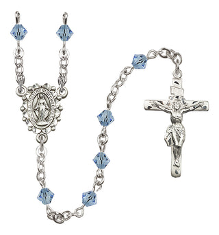 Sterling Silver 5mm Miraculous Rosary