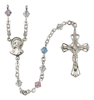 Sterling Silver 5mm Madonna Rosary