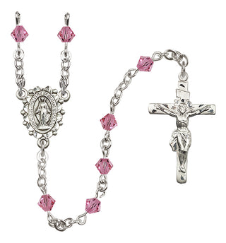 Sterling Silver 5mm Miraculous Rosary