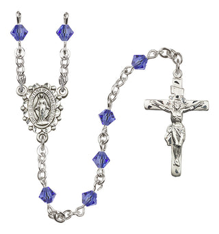 Sterling Silver 5mm Miraculous Rosary