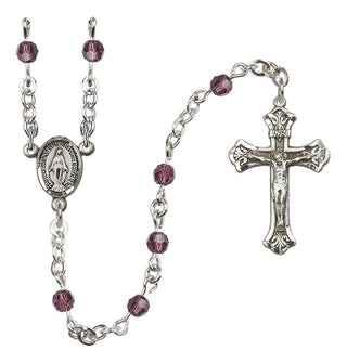 Sterling Silver 4mm Miraculous Rosary