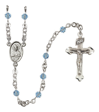 Sterling Silver 4mm Scapular Rosary