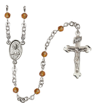 Sterling Silver 4mm Scapular Rosary