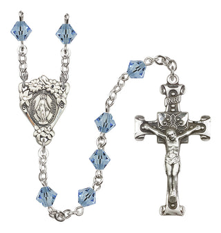 Sterling Silver 6mm Miraculous Rosary
