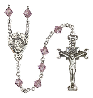 Sterling Silver 6mm Miraculous Rosary