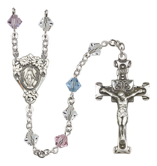 Sterling Silver 6mm Miraculous Rosary
