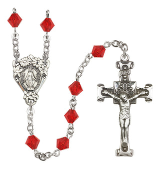 Sterling Silver 6mm Miraculous Rosary