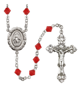 Sterling Silver 6mm Miraculous Rosary