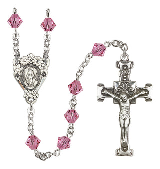 Sterling Silver 6mm Miraculous Rosary