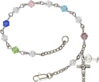 Silver Plated Rosary Bracelet