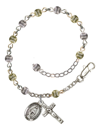 Adjustable Sterling Silver 4mm Rosary Bracelet