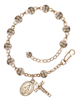 Adjustable 14 Karat Gold-Filled 5mm Rosary Bracelet