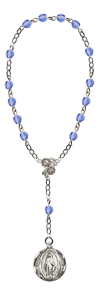 Silver-Plated 6mm Miraculous Rosary Chaplet